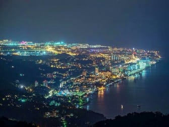 Панорама Адлерского района с горы Ахун